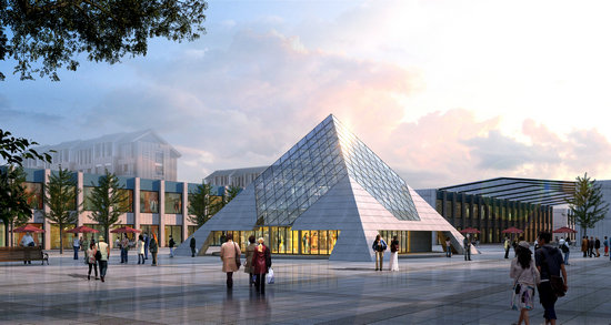 青浦金字塔网架